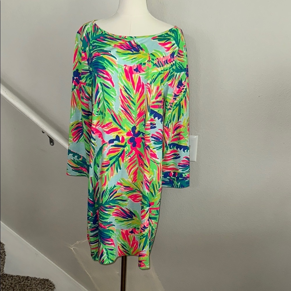 Never worn- Lilly Pulitzer Marlowe Dress Womens Small Boatneck T-Shirt Green - Picture 2 of 5